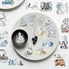 50 Pegatinas Exquisitas de Acuarela de Invierno de Dibujos Animados para Fundas de Teléfono DIY, Patinetas, Botellas de Agua, Pegatinas Impermeables para Mascotas Transfronterizas