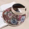 Novo Estilo Coreano Primavera e Verão Nova Moda Amigo Estampa de Flores Chapéu de Sol Vazado Estilo Elegante Chapéu de Sol Especial