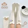 Meias compridas de outono e inverno para recém-nascidos, versáteis, doces e fofas, para meninos e meninas, meias infantis de comprimento médio com caimento solto