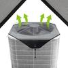 Cubierta de Aire Acondicionado para Exteriores Amazon Transfronterizo Malla de Resina para Máquina de Exterior Cubierta Protectora de Malla para Hojas Caídas Aire Frío Exterior Filtro Superior