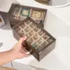 Nueva Caja de Joyería de Múltiples Niveles, Gama Alta y Exquisita, Veta de Madera de Nogal, Gran Capacidad, Nueva Caja de Almacenamiento de Joyería al por Mayor