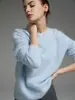 Tienda Insignia Shanghai Dan Nong/Otoño e Invierno Salsa de Gato Morado Mezcla de Lana y Cachemira Suéter de una Pieza Sin Costuras Cepillado