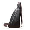 Atacado de fábrica nova bolsa de peito masculina de couro moda casual bolsa para celular mochila estilo coreano bolsa tiracolo de couro