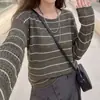 Elegante Suéter de Punto Hueco con Cuello Redondo para Mujer, Nuevo Estilo Primavera y Otoño 2026, Jersey Delgado Protector Solar con Tirantes