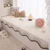 Tapete Antiderrapante Cor Creme para Janela de Canto, Tapete para Peitoril de Janela, Novo Plush de Inverno 2026 Almofada para Varanda Quarto Principal, Essencial para Transformação