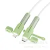 Cubierta Protectora para Cable de Datos, Cubierta de Silicona Antirotura, Hebilla Protectora para Enrollar, Dispositivo Protector contra Mordeduras de Cable, Cubierta Protectora para Conector