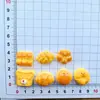Brinquedo de Comida Simulada Urso Cartoon Expressão Pão Decoração de Resina Acessórios de Cola de Creme DIY Materiais para Joias Artesanais