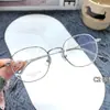 47 Montura de Gafas Poligonal de Titanio Puro Ultraligera, Artística y Fresca, Cuadrada y Redonda, para Miopía, Gafas Ovaladas de Titanio Danyang 8711