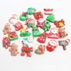 Brillante Papá Noel Muñeco de Nieve Alce DIY Hecho a Mano Horquilla para el Cabello de Niños Taza de Agua Broche Material Resina Accesorios Venta al por Mayor
