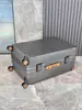 Maleta de viaje con marco de aluminio exportada, femenina, 20 contraseñas, para abordar, silenciosa, ruedas universales, manija extensible ancha, maleta de trolley, masculina, 24 piezas
