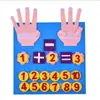 Tablero de Aprendizaje de Dedos de Fieltro con Pegatinas de Expresiones Faciales, Tablero Ocupado para Niños Pequeños, Tablero Ocupado Educativo de Educación Temprana para Niños DIY