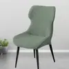 Funda Moderna Sencilla Curva para Silla de Comedor Elástica Cubierta Completa Integrada para Silla para Hogar Hotel Cubierta Universal para Taburete