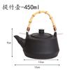 Fogão Cercado de Estilo Chinês Bule de Chá de Fervura Yunnan Chá de Leite Assado Vintage Pote de Manuseio Lateral Pote de Grés Doméstico Bule de Chá Único com Fogo
