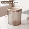 Cubo de Basura de Plástico, Papelera Transparente de Escritorio, Tamaño Pequeño, para Mesa de Comedor, Dormitorio, Uso Doméstico, Escritorio Elegante, Lujo Ligero, Alto Valor Estético