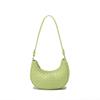 Textura de Alto Padrão Primavera e Verão 2025 Novo Design de Nicho Moda Couro Macio Bolsa de Axila Trançada Bolsa de Ombro Único Tendência Feminina