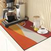 Tapete para máquina de café transfronteiriço tapete de bancada de lama de diatomáceas tapete de proteção para balcão de cozinha tapete isolante lavável tapete de drenagem absorvente mesa