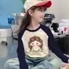 Camiseta Interior Térmica de Polar para Niñas, Nuevo Estilo Otoño/Invierno 2026, Camiseta de Manga Larga Raglán, Top Cálido para Bebé Niña