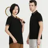 Camisa Casual de Solapa para Cultura Corporativa para Hombres y Mujeres, Camiseta de Manga Corta, Estampada Bordada a la Moda, Nueva Camisa Polo