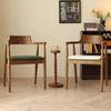 Silla de Comedor Nogal Negro Americano Madera Maciza Original Silla Hiroshima Hogar Reposabrazos Ocio Silla para Libros Escandinava Silla de Respaldo para Beber Té