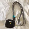 Lindo Ins Rosa Rizado Billetera para Monedas Colgante Funda para Teléfono Móvil Correa Diagonal Larga Cuerda Mini Bolsa Pequeña Tipo Correa