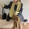 Conjunto de Lã Tricotada Verde: Cachecol, Gorro e Luvas, Novo Presente de Ano Novo 2025 para Mulheres, Cachecol Quente e Versátil de Inverno