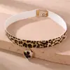 Collar Gargantilla Personalizado de Nicho Nuevo Otoño e Invierno Europeo y Americano Collar Sexy de Lujo con Estampado de Leopardo Europeo y Americano Accesorios para Mujer