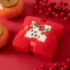 Caixa de Presente com Toalha de Veludo Coral Conjunto de Presentes Empresariais Presente de Feriado Aniversário Casamento Lembrança de Casamento Atacado