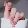 Unhas Usáveis Sexy Flash Personalizadas, Unhas Postiças de Alto Padrão, Adesivos de Nail Art Usáveis Gelo-Transparente, Adesivos de Nail Art Mais Vendidos, Produtos Acabados