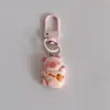 Llavero de Resina de Capibara Rosa Colgante para Mochila de Capibara Regalo para Mejor Amigo Adorno Muñeco para Llave de Coche
