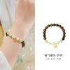 Pulsera de gato de jade hetiano natural para mujer, plata de ley S925, nueva pulsera de nicho de sándalo verde chino de alta gama.