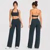 Conjunto de Sutiã Esportivo Cruzado com Gola Halter para Mulheres, Sutiã Fitness Acolchoado de Verão, Lindo Top Cruzado nas Costas para Pilates Yoga