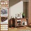 Armário expositor de armazenamento estilo japonês, prateleira expositora de figuras, estante de livros, armário de armazenamento de piso montado na parede, rack de armazenamento de armário baixo para sala de estar