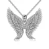 Novo Colar de Asas de Anjo Estilo Europeu e Americano para Mulheres, Luxo Leve e Sensação de Alta Qualidade, Joia de Corrente para Clavícula com Pingente Simples e Elegante Ins