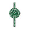 BS2021 Novo Estilo Relógio Feminino Simples Elegante Estilo ins Leve Luxo Retrô Textura de Malaquita Pequeno Relógio Verde FA1698