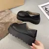 Zapatos de Tacón Oculto para Personas Bajas, de Punta Cerrada, para Mujer, de Uso Exterior, Nuevo Estilo Otoño 2026, Zapatos de Plataforma Gruesa sin Cordones estilo Birkenstock, Mocasines de Doble Uso