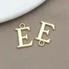 1 Peça Pingente de Letra Pendente Banhado com Preservação de Cor Estilo Coreano Acessórios de Joalheria DIY Pingente de Liga Brincos Colar Pacote de Material para Artesanato