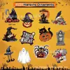Nuevas Decoraciones de Halloween Adornos Planos de Madera para Colgar en la Pared Atmósfera Festiva Suministros para Fiestas Decoración del Hogar