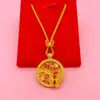 Mismo estilo que la joyería: Incrustado con pedrería, inspirado en el jardín, delicado collar colgante redondo de mariposa para ventana, mariposa flor de amor, cadena para suéter estilo chino, al por mayor