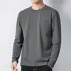 Nueva camiseta de manga larga de primavera, top de otoño para hombre, camiseta interior, estilo coreano, moderna y versátil, artículo esencial para dropshipping