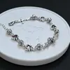 Pulsera de Cruz con Zirconia de Colores y Pata de Gato, Joyería Exquisita de Estilo Minimalista, Regalo del Día de la Madre, Popular en Xiaohongshu