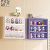 Estante de Exhibición Plegable Montado en la Pared Estante de Exhibición para Almacenamiento de Cajas Sorpresa Muñeco Juguete Caja de Almacenamiento Montada en la Pared Bubble Mart