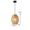 Lámpara colgante de bola de fieltro color crema con hilo de algodón estilo francés para sala de estar, comedor, dormitorio principal, estudio, luminaria de estilo bohemio