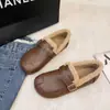 Plus Terciopelo Cálido 2026 Invierno Nuevo Más Vendido Casual Sin Cordones Planos Piel Zapatos Birkenstock Mujer
