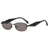 Gafas de Sol para Mujer Estilo Old Money Transfronterizas con Montura Plateada Color Rosa Toronja Celebridad de Internet Modelo Nuevo 2026 Gafas de Sol de Gama Alta con Protección UV