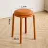 Nuevo Modelo 2026 Taburete Redondo de Plástico Blando Acolchado de Doble Capa, Cómodo y Apilable, Adecuado para Uso Doméstico, Cómodo para Sentarse Largo Tiempo, Taburete para Invitados de Mesa de Comedor