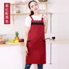 Atacado do Fabricante Avental à Prova de Óleo Cozinha Restaurante Chá de Leite Café Manicure Loja de Frutas Avental de Trabalho Publicitário Impressão de Avental