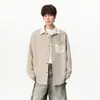 Camisa de hombre de alta gama estilo americano, nuevo modelo otoño 2026, camisa casual holgada de manga larga, top chaqueta versátil para otoño