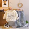 Ropa Infantil Conjunto de Sudadera de Primavera para Niñas 2026 Nuevo Estilo para Niños Pequeños, Conjunto de Dos Piezas Moderno y Elegante para Primavera y Otoño