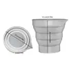 Herramienta DIY contenedor taza medidora vela yeso epoxi taza mezcladora conveniente silicona plegable Taza molde venta caliente transfronteriza