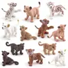 Set de 12 Piezas de Figuras de Cachorros de Animales Salvajes  Miniaturas Realistas de PVC de Cachorros de León Tigre Leopardo  Figuritas de Animales de Safari para Niños  Juguetes Educativos y Decora